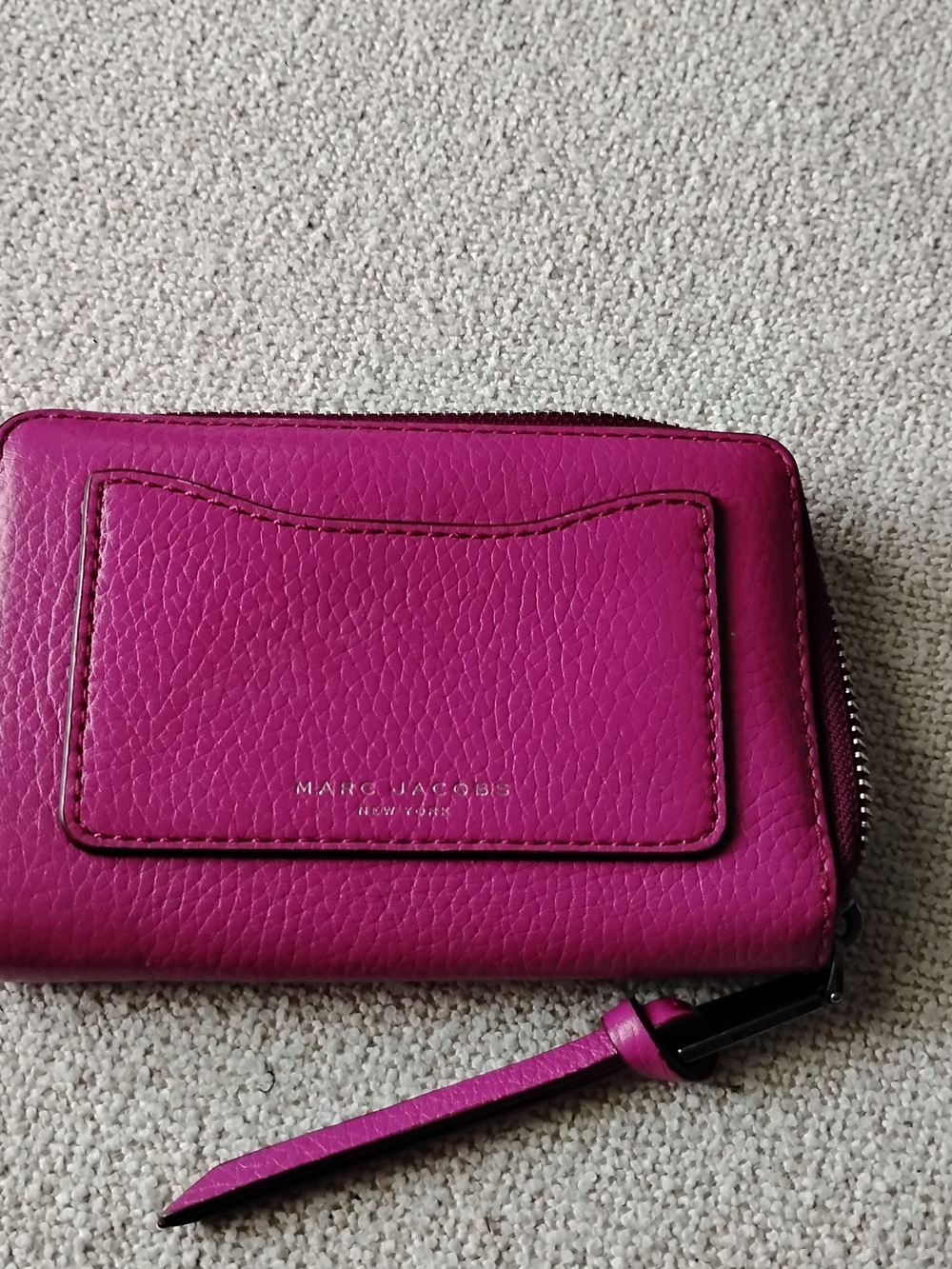 Marc Jacobs Pink Leather Zip Wallet